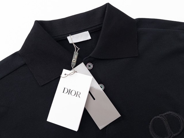 Dior專櫃迪奧2023SS新款刺繡Polo短袖T恤 男女同款 tzy2790